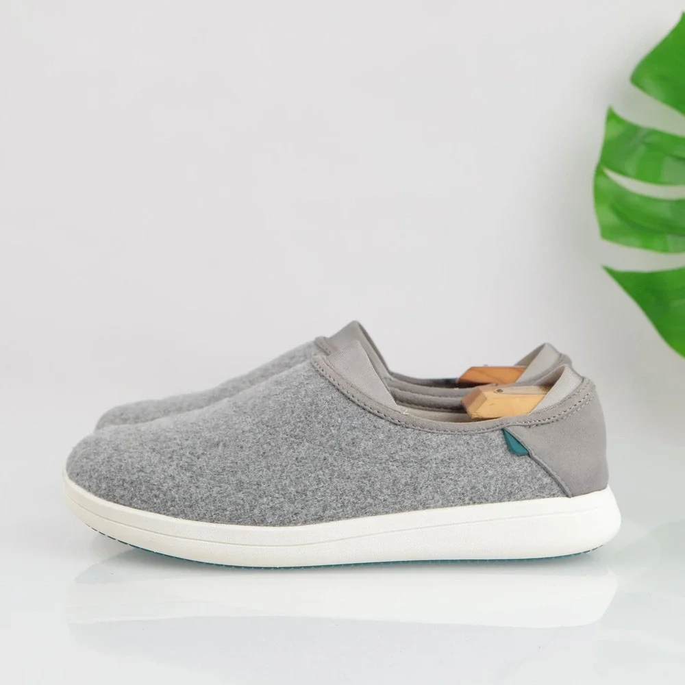 Vessi Mens Sunday Slip On Shoes Size 11 Waterproof Gray Comfort Casual Slippers